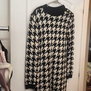 Express black and white Dress